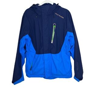 helly hanson mens jacket S Blue Performance Gorpcore Mountain Professional Rain
